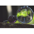 Purple drops  - wisior fioletowa lupa do czytania.
