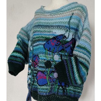 Sweter autorski ryby, art.a, swetry