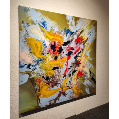 Felix Guenther - obrazy akryl - Our life is like a color palette foto #1