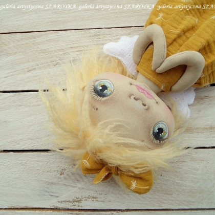 szarotka - anioły i aniołki - Aniołek lalka - dekoracja tekstylna, OOAK foto #1