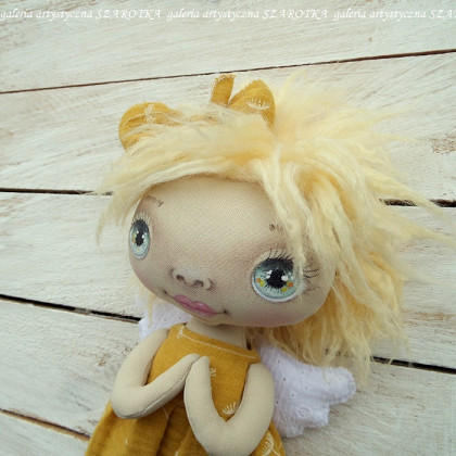 szarotka - anioły i aniołki - Aniołek lalka - dekoracja tekstylna, OOAK foto #2