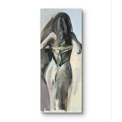 Alina Louka - obrazy akryl - Woman 120x50 foto #1