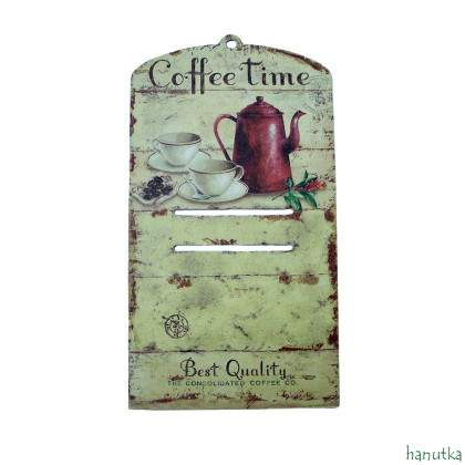 COFFEE TIME - deseczka pod kalendarz, hanutka, drobne upominki
