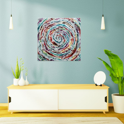 Joanna Bilska - obrazy akryl - Alive! 60x60 cm abstrakcja foto #4