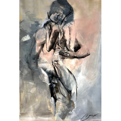 Love - 120x80, Alina Louka, obrazy tech. mieszana