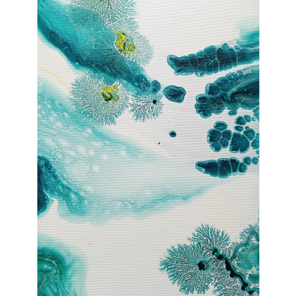 Joanna Bilska - obrazy akryl - Laguna 60x60 cm abstrakcja foto #3