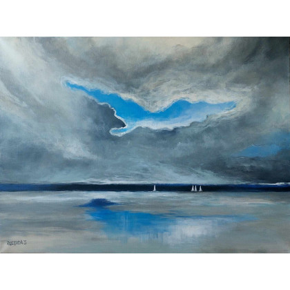 Morze   - obraz akrylowy 60/80 cm, Paulina Lebida, obrazy akryl