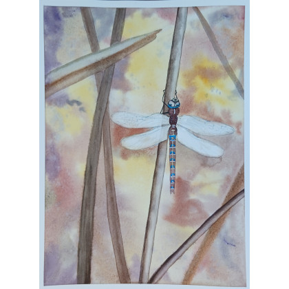Beata Rudecka - obrazy akwarela - Akwarela Akwarelka Obraz pt. Inny Świat 26 x19 cm foto #2