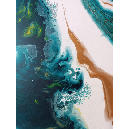 Joanna Bilska - obrazy akryl - Złote Piaski 70x70 cm abstrakcja foto #4