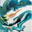 Złote Piaski 70x70 cm abstrakcja