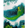 Błękitna Laguna 70x70 cm abstrakcja