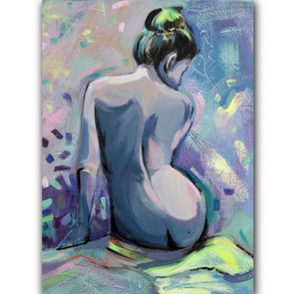 W księżycową noc... 70x50 cm, Anawa-art, obrazy akryl