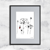 GRAFIKA Z RAMĄ - NR 8 - MAKI