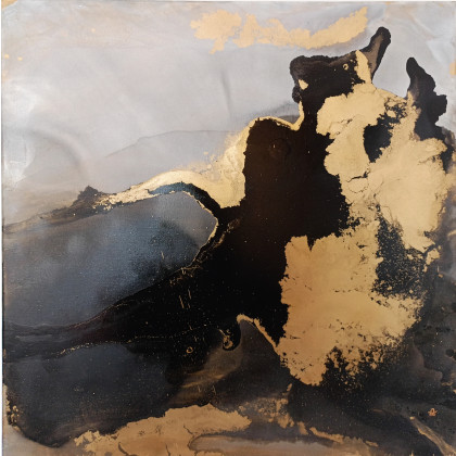 Black & Gold, Aneta Łukasik, obrazy tech. mieszana