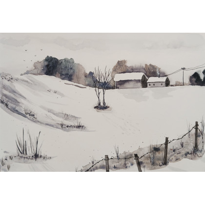 Beata Rudecka - obrazy akwarela - Akwarela Akwarelka Obraz pt. Onegdaj 26 x 18 cm foto #3