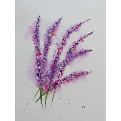 Beata Rudecka - obrazy akwarela - Akwarela Akwarelka Obraz pt. Szałwia, rozmiar: 24 x 18 cm, foto #4