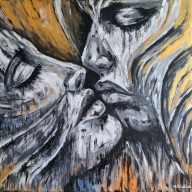 Twarze, nr 2, 50x50 cm