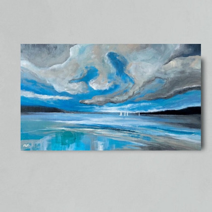 Morze- obraz akrylowy 30/50 cm, Paulina Lebida, obrazy akryl