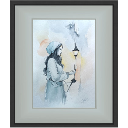 Joanna Tomczyk - obrazy akwarela - Blask intymności, Akwarela 24 x 32 cm foto #4