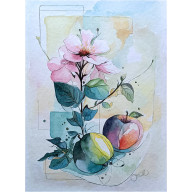 W kolorach natury, Akwarela 23x31 cm