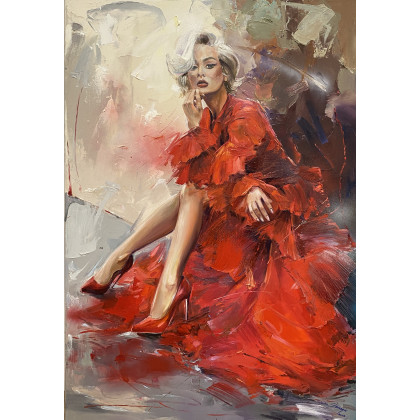 PRZED PÓŁNOCĄ, Jolanta Strzelczyk, obrazy olejne