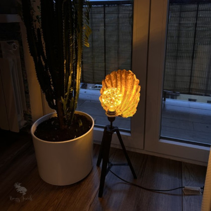 Buggy Jewels - lampy, świeczniki - Lampa Miedziana Muszla Handmade foto #2