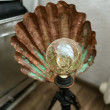 Lampa Miedziana Muszla Handmade