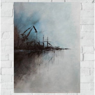 Industrialne horyzonty. Obraz akrylowy 80 x 60