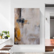 Abstrakcja  w brązach    - obraz akrylowy 100/70 cm