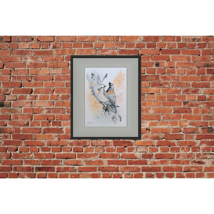 Joanna Tomczyk - obrazy akwarela - Sojusz skrzydeł, Akwarela 24x32 cm foto #1