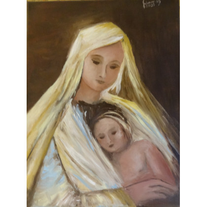 Macierzyństwo, Maria Sularz, obrazy olejne