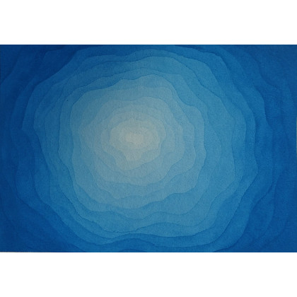Beata Rudecka - obrazy akwarela - Akwarela Akwarelka Obraz pt. Słońce Oceanu - format A5 foto #2