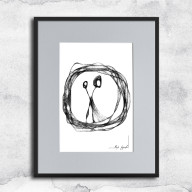 AUTORSKA GRAFIKA Z RAMĄ - NR 77