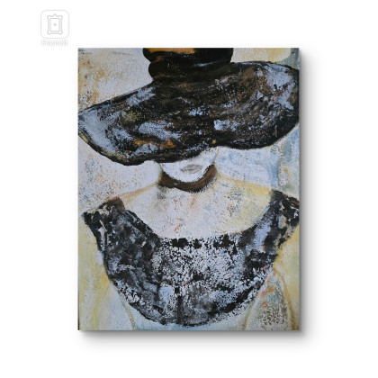 Ewa Mościszko - obrazy tech. mieszana - Obraz akrylowy. The mistery , 40x50x2 cm. foto #1