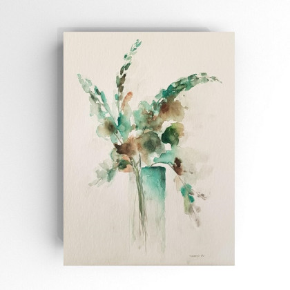 Kwiaty -  akwarela formatu 32/24 cm, Paulina Lebida, obrazy akwarela