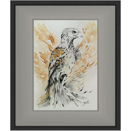 Joanna Tomczyk - obrazy akwarela - Król przestworzy, Akwarela 24x32 cm foto #4