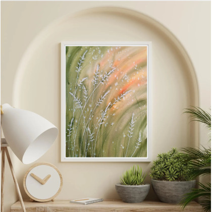 Małgorzata Domańska ART - obrazy akwarela - Akwarela 28x36.  Trawy foto #1
