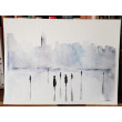 Miasto-  akwarela formatu 24/32 cm