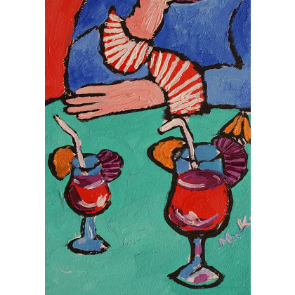 Marlena Kuć - obrazy olejne - drink foto #4