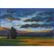 PEJZAŻ - RYSUNEK  A4 PASTELAMI