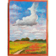 Polna droga - rysunek  A4 pastelami