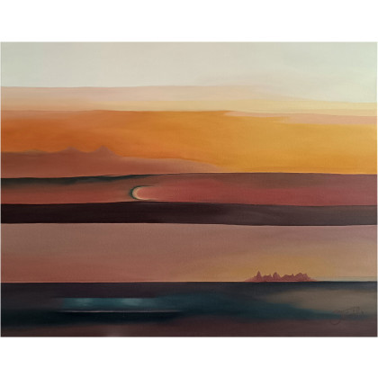 Linie przestrzeni, Obraz olejny 100x75 cm, Joanna Tomczyk, obrazy olejne