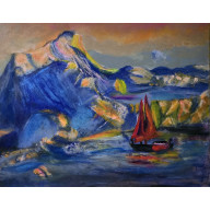 Dania Grenlandia, , na płótnie,  40x50x2 cm.