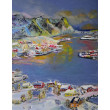 Norwegia, wyspa Moskenseya,  na płótnie,  40x50x2 cm.