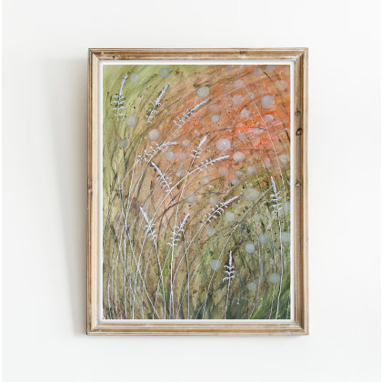 Akwarela A2. Trawy, Małgorzata Domańska ART, obrazy akwarela