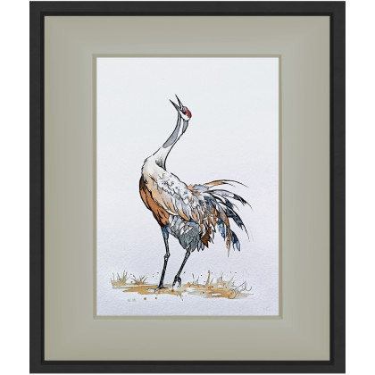 Joanna Tomczyk - obrazy akwarela - Żuraw, Akwarela 24x32 cm foto #4