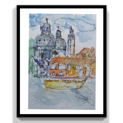 Akwarela- Urban sketching - Wenecja, ML, obrazy akwarela