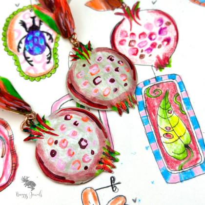 Kolczyki owoce – Edycja limitowana, Buggy Jewels, kolczyki 