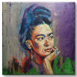 Frida Kahlo - portret olejny