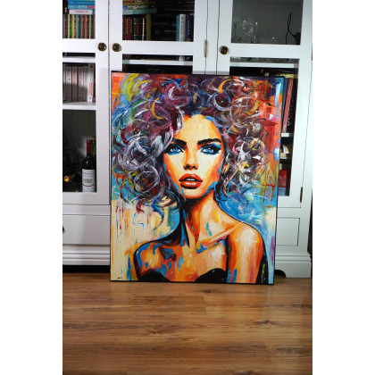 Rafal Stach - obrazy akryl - Chwila przed fleszem 80x100 foto #4